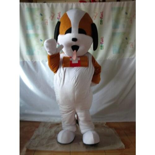 New arrival Adult cartoon character lovely Brown Dog Mascot Costume fancy dress party costumes