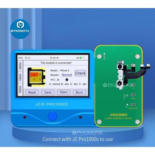 JC FACE ID Tester Dot Matrix Detection For X -11 PRO MAX iPAD A12 dot matrix encrypted data read backup Used with JC Pro1000S