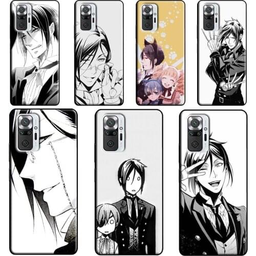 Sebastian Michaelis Black Butler For Xiaomi Redmi Note 8 9 Pro Note 10 Pro 8T 9S Case Cover For Redmi 9T 9A 9C 7A 8A K40