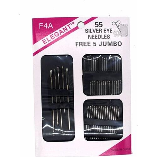 SHINE 1Set(55PCs) Stainless Steel Sewing Needles Sewing Pins Set Household Sewing Accessories Shine Brand bottoni botoes