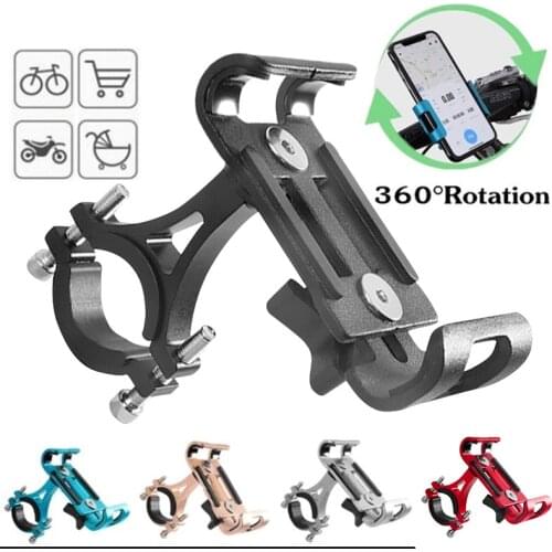 Universal Motorcyle Bicycle Phone Holder Handlebar Screw fixation Bike GPS Stand Clip Cycling Anti-slip Bracket for CellPhone