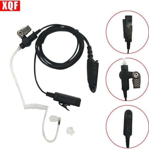 XQF Pro Covert Acoustic Tube Bodyguard Earpiece Headset Mic for Motorola GP140, GP240, GP280 Multi-PIN Radio