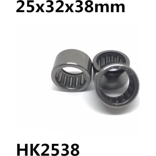 10pcs HK2538 25x32x38 mm 87941/25 Bearing Shell Type Needle Roller Bearings High Quality HK253238
