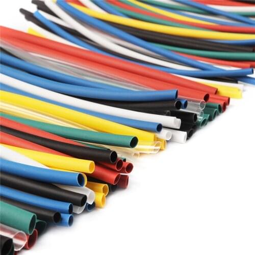 140Pcs/set Car Electrical Cable Tube kits Heat Shrink Tube Tubing Wrap Sleeve Assorted Colorful Tubing Sleeving Wrap Wire
