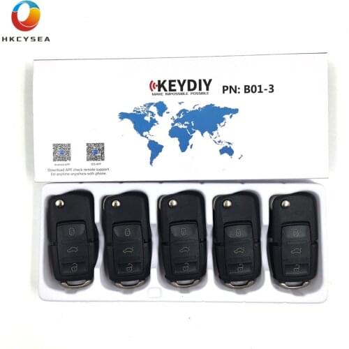 HKCYSEA 5/10/15PCS 3 Button Remote Key KEYDIY B01-3 for KD900 KD900+ URG200 KD-X2 MINI KD Key Programmer B Series KD Remote