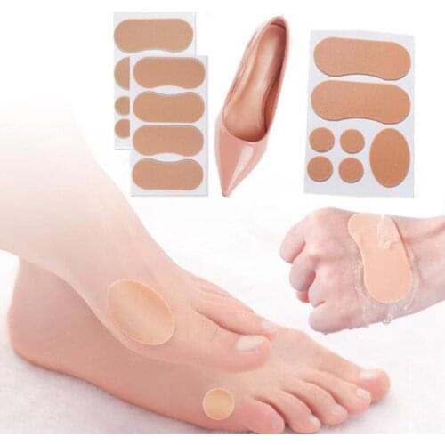 4 sheets Women Heel Foam Tape High Heel Shoes Back Sticker First Aid Kit Waterproof Patch Foot Care Pads Pain Relief