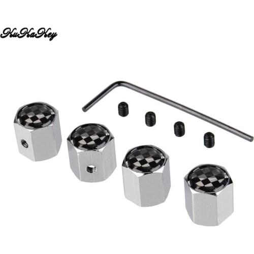4Pcs/set F1 Flag Pattern Theftproof Aluminum Car Wheel Tires Valves Tyre Stem Air Caps Airtight Cover Car Valve Cap For Mercedes