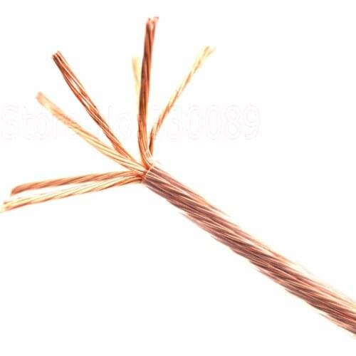 5N Pure Copper 4 Square Wire diy Audio Speaker cable Power Hookup Cable