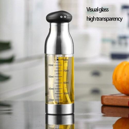 ABZS 2-In-1 Olive Oil Sprayer Kitchen Dosage Vinegar Dispenser Seasoning Mist Bottle for BBQ Kitchen Seasoning Tools 100Ml