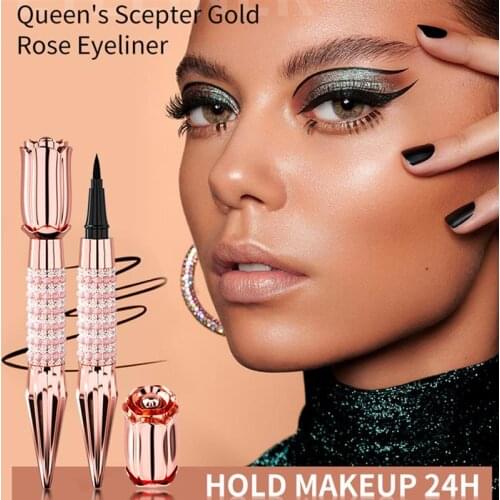 Diamond Black Fine Eyeliner Liquid Pen Waterproof Long Lasting Quick Drying Smooth Makeup Beauty Matte Eyeliner Eye Maquillaje