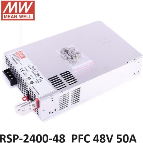 Original MEAN WELL RSP-2400-48 2400W 50A 48V big power supply PFC in Parallel led driver meanwell Power Supply 48V 2400W