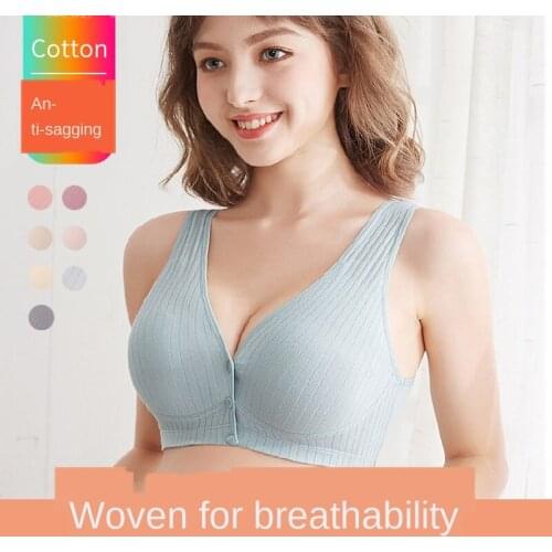 Yeebooter Pure Cotton Maternity Bra Breathable Bras for Women Wire Free Feeding Bras Front Closure Nursing Maternity Underwear