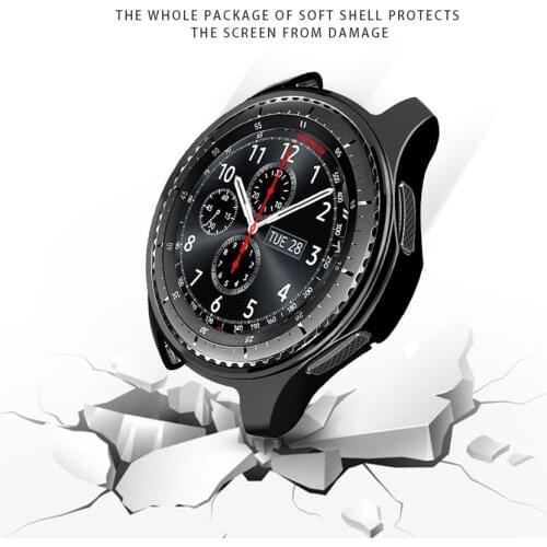 Case for Samsung gear S3 frontier suitable for Samsung Galaxy watch, 42mm Galaxy watch 46mm Flexible TPU coating protective