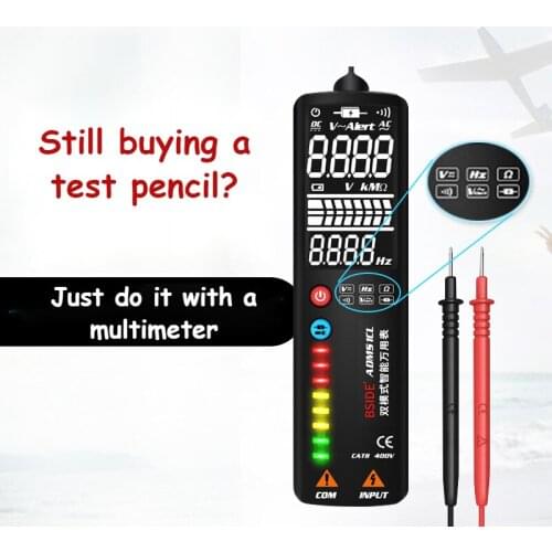 BSIDE Mini Digital Multimeter LCD Voltmeter Detector Tester Professional DC AC Voltage Ohm Continuity Hz NCV non-contact