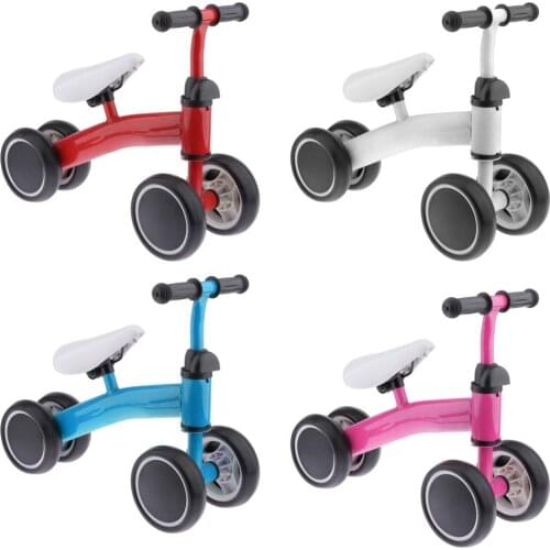 Kids Balance Bike Baby Learn To Walk Toddler Walker Boys Girls 4 Wheels Push Bicycle Bikes Toys for 1-3 Years Old Children