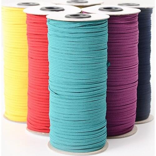 10 meter 3mm Sewing Elastic Band Colourful High Elastic Rubber Band Waist Band Stretch Rope Elastic Ribbon Lace Trim