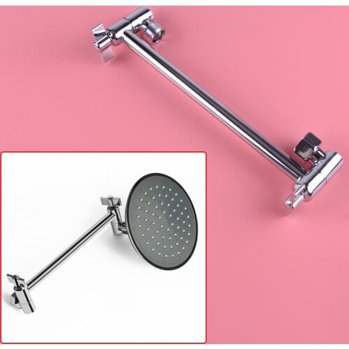 LETAOSK Adjustable Extension Shower Arm Connecting Rod Elbow Rotate Joint Wall Mounted for Shower Head Universally