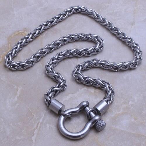 Stainless Steel Fahion Jewelry Chain Screw Necklace For Man & Woman Bijoux Acier Inoxidable Femme Joyas Jewels Store SC924001