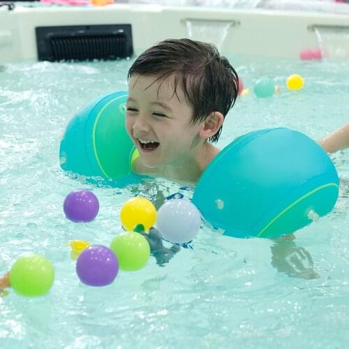 Arm Floats Inflatable Swim Arm Bands fine quality Kids Swim Arm Circle Floatation Sleeves Arm Bands Rings Floats for 1-8 Years