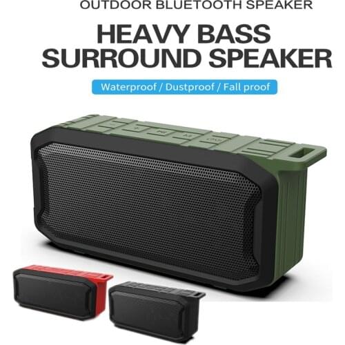 Portable Bluetooth Speaker High Power Subwoofer Wireless Waterproof Outdoor USB Music Player Support AUX TF Sport Loudspeaker