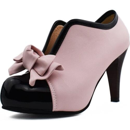 Early spring of 2019 new sweet bowknot is high with size 40-4800 yards take slip-on single woman shoes