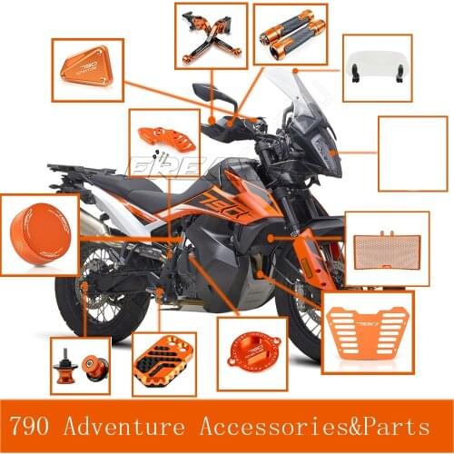 For 790 ADVENTURE 790ADVENTURE 2019- Motorcycle Accessories Brake Clutch Levers FLUID RESERVOIR Cap Brake cylinder Handlebar