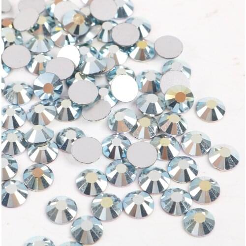 Heart of Sea New Glitter Crystal Nail Art Rhinestones SS6-SS30 Flatback Non Hot Fix Rhinestones Glue On Nail Art Decorations