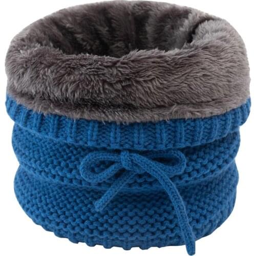 New Winter Scarf For Men Women Children Neck Wool CollarAdult Baby Plush Ring Scarf Cotton Thickened Scarves Warm Neck Scarves