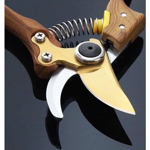 SK5 Steel Garden Shears Beak Shape Pruner Portable Labor Saving Pruning Scissor B85C