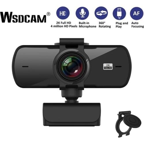 Wsdcam 2040*1080P Webcam 2K Computer PC WebCamera with Microphone for Live Broadcast Video Calling Conference Work Camera Web PC