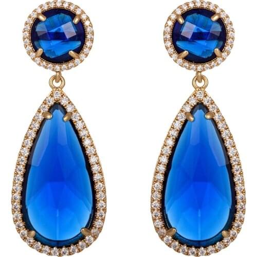 YAN MIN TRADE Women's Gold Earrings