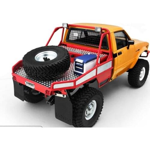 Rear bucket cage Trailer/ Cargo with spare tires rack for 88WD 1/10 TF2 Mojave Truck only