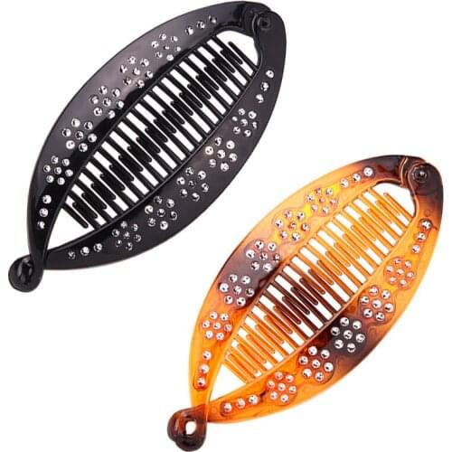Black Fish Hair Clips for Women Accessories Girls Flower Pattern Barrettes Brown Hairclip Comb Hairpins New Headdress Wholesale
