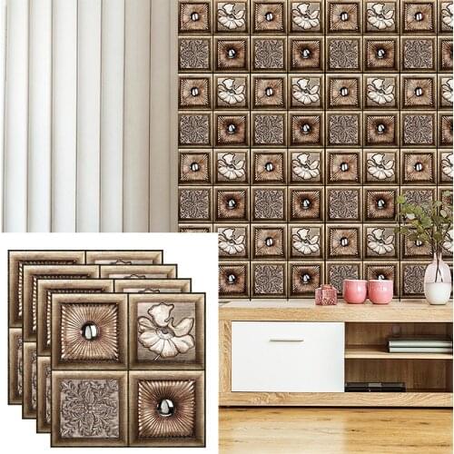 3D Stereo Foam Wall Stickers Roof Self Adhesive Wallpaper Panel Home Decor Living Room Bedroom Children Room Decorative