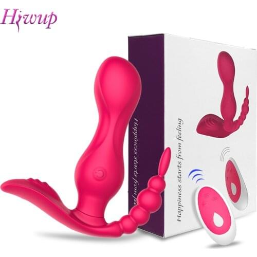 Wireless Vagina G Spot Vibrator for Women Anal Clitoris Stimulator Wearable Panties Dildo Vibrating Sex Toys for Adult Couples