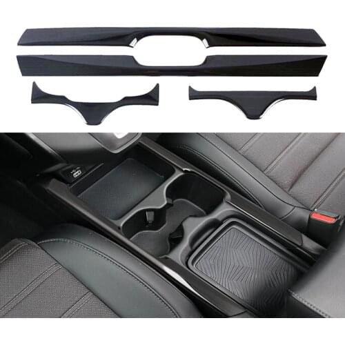 For Honda CRV CR-V 2017 2018 2019 2020 2021 Stainless Steel Inner Water Cup Holder Cover Trim Car styling Accessories