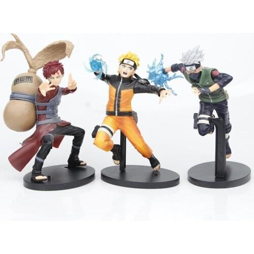20cm Naruto Sasuke Kakashi Genuine Fig Doll Kawaii Action Figure Anime Figure Anime Childrens Gifts Naruto