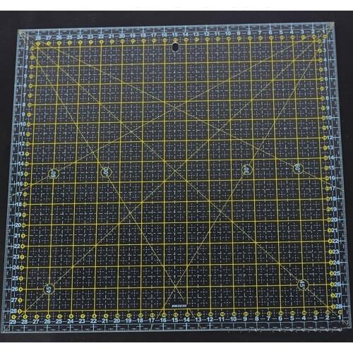 Quilting Ruler, Laser Cut Acrylic Quilters' Ruler with Patented Double Colored Grid Lines for Easy Precision Cutting for Sewing