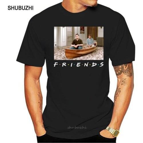 Friends Mens Joey And Chandler Boat T-Shirt men cotton tshirt summer brand teeshirt euro size