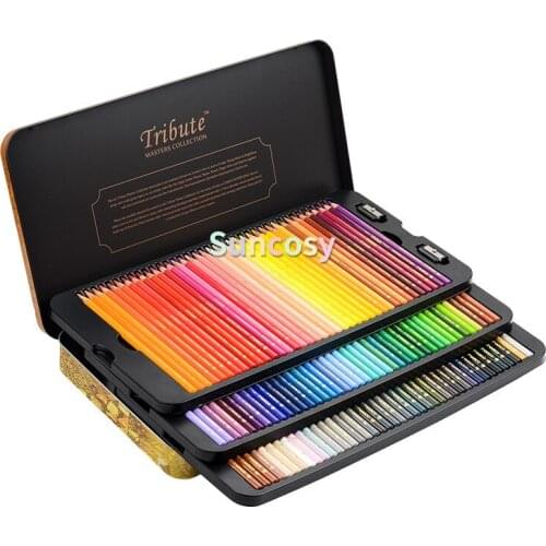Marco MASTERS COLLECTION Professional Fine Art Artist Oil / Water soluble Pencil Set 48 72 100 Colors Drawing Colored Pencils