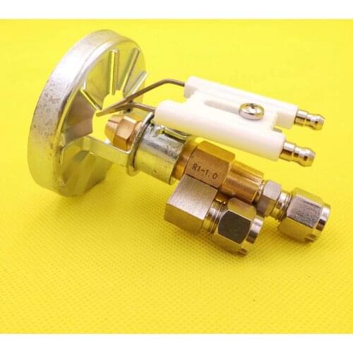 Small Burner Ignition System Brass Siphon Air Atomizing Oil Burner Nozzle Ceramic Igniter Air Swirler of Burner for Waste Oil