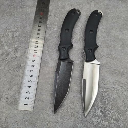 58-60 HRC D2 blade hunting fixed knife outdoor camping tactical knives army special force survival combat knife black/silver