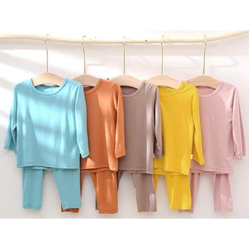 Baby Boys Clothes Autumn Kids Pajamas Set For Girls 0-3 Years Long Sleeve 2 Pieces Hight Waist Infant Costume LC208