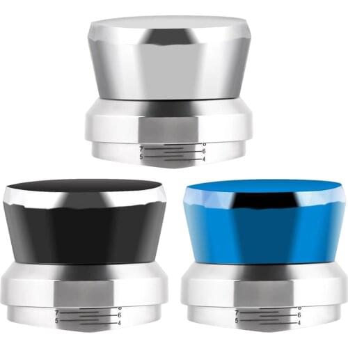 58mm Coffee Distributor Tamper Adjustable Depth Espresso Leveler Press Tool