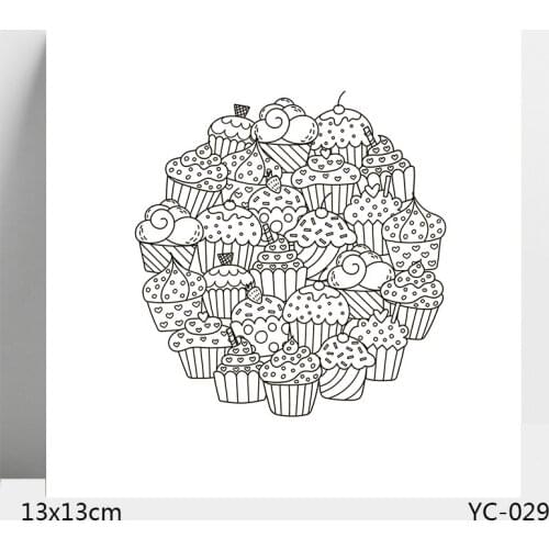 AZSG Ice cream Clear Stamps For DIY Scrapbooking/Card Making/Album Decorative Silicone Stamp Crafts
