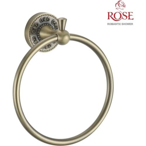 ROSE Towel shaped rings, brass holder for towels, wall mounted round bracket for towels,towel on the wall,ring holder RG1006Q