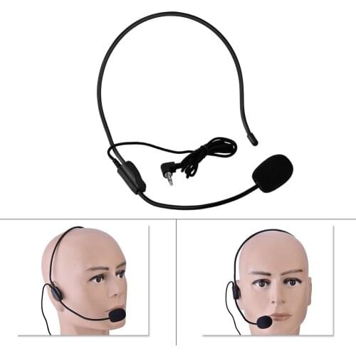 SOONHUA Mini Microphone Wired Microphones Head Wear Type Microphone 3.5mm Mic For Stage Performance