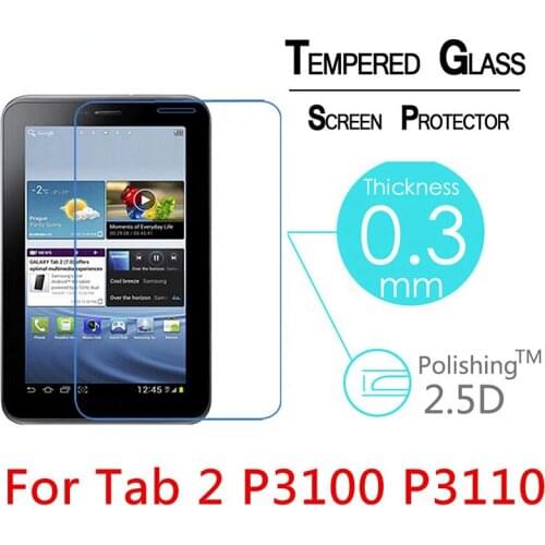 Tempered Glass for Samsung Galaxy Tab 2 7.0 P3100 P3110 7" Tablet Screen Protector 9H 2.5D Scratch-Proof Protective Glass Film