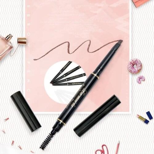 1pc Double-headed Automatic Eyebrow Pencil Beauty Eyebrow Powder Lasting Waterproof Tube Brush maquiagem Makeup Tools