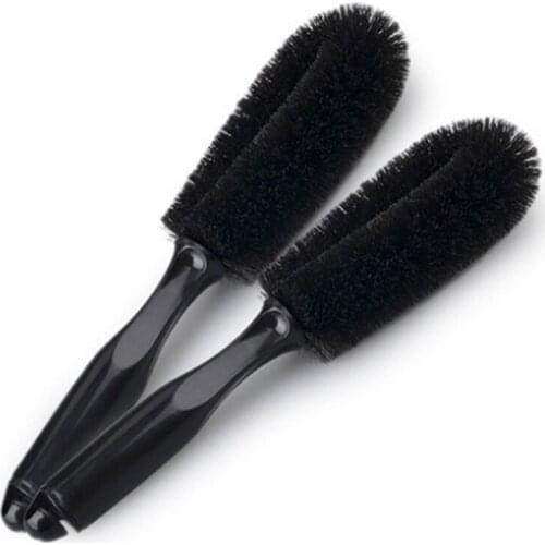 1pc Car Wheel Brush Tire Rim Washing Tool Vehicle Tyre Cleaning Brushes Black Auto detailing brush Care Car Accessories car wash